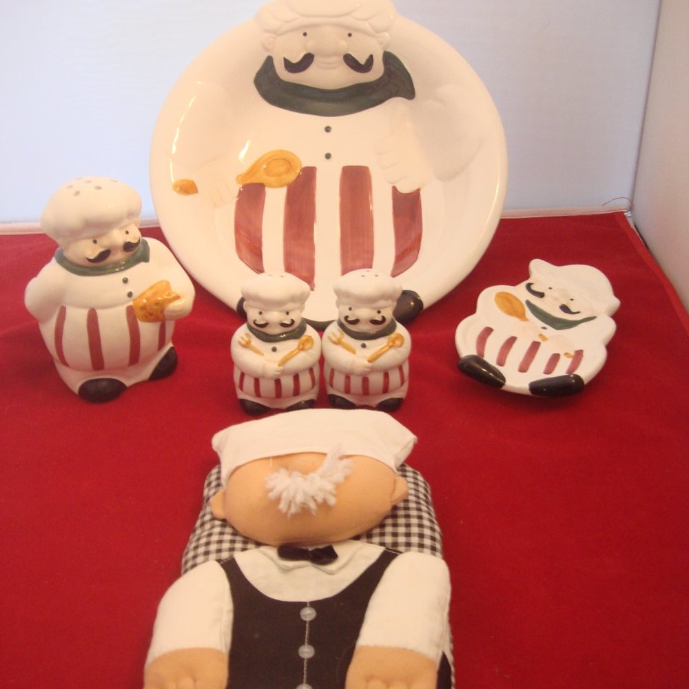 Kitchenware FAT CHEF SERVE COLLECTION + oven mitt NEW